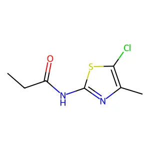N-(5-Chloro-4-methyl-2-thiazolyl)propanamide structure