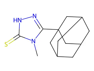 3-(1-Adamantyl)-4-methyl-5-mercapto-1,2,4-triazole structure