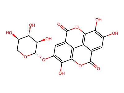 Ellagic Acid 4-O-Xylopyranoside structure