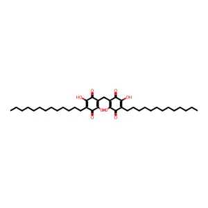 2,5-Cyclohexadiene-1,4-dione, 2,2'-methylenebis(3,6-dihydroxy-5-tridecyl- structure