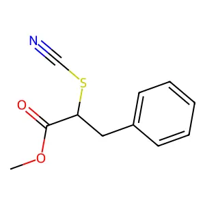 Methyl (S)-3-phenyl-2-thiocyanatopropanoate structure