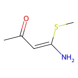 (E)-4-amino-4-methylsulfanylbut-3-en-2-one structure