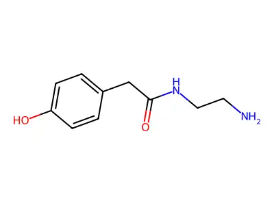 N-(2-aminoethyl)-2-(4-hydroxyphenyl)acetamide structure