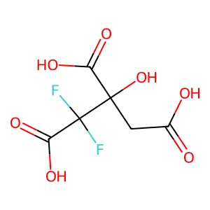 2,2-Difluorocitric acid structure