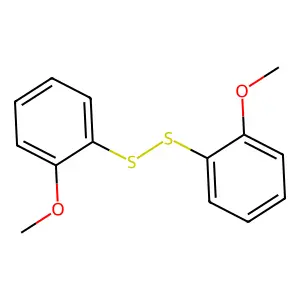 Disulfide, bis(2-methoxyphenyl) structure