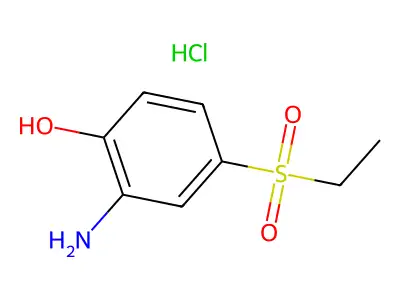2-Amino-4-(ethylsulphonyl)phenol hydrochloride structure