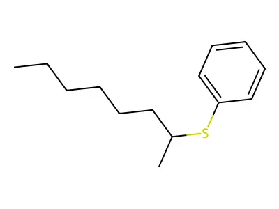 Benzene, [(1-methylheptyl)thio]- structure