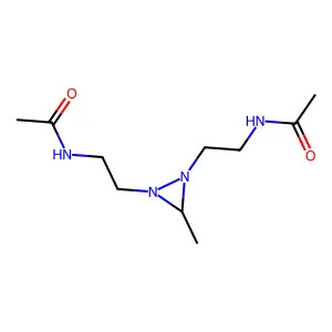 Acetamide, N,N'-[(3-methyl-1,2-diaziridinediyl)di-2,1-ethanediyl]bis- structure