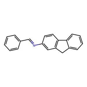 2-(Benzylideneamino)fluorene structure