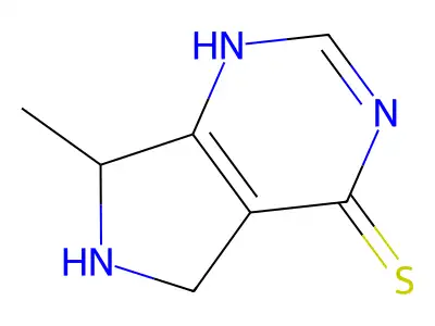 7-Methyl-6,7-dihydro-5H-pyrrolo(3,4-d)pyrimidin-4-yl hydrosulfide structure