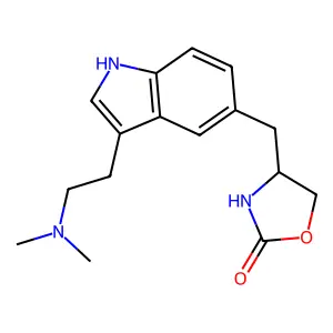 4-((3-(2-(Dimethylamino)ethyl)-1H-indol-5-yl)methyl)-1,3-oxazolidin-2-one structure