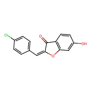 2-[(4-Chlorophenyl)methylene]-6-hydroxy-benzofuran-3-one structure