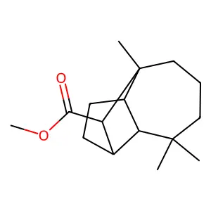 Methyl 3,3,7-trimethyltricyclo[5.4.0.02,9]undecane-8-carboxylate structure