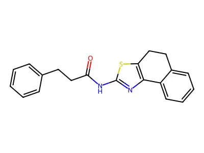Benzenepropanamide, N-(4,5-dihydronaphtho[1,2-d]thiazol-2-yl)- structure
