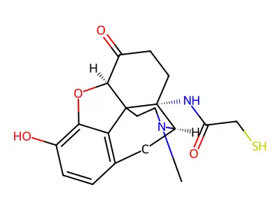 14-Thioglycolamido-7,8-dihydromorphinone structure