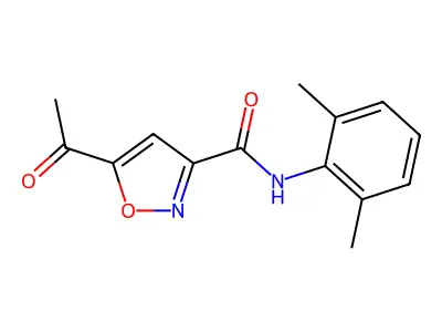 3-Isoxazolecarboxamide, 5-acetyl-N-(2,6-dimethylphenyl)- structure