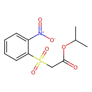 Acetic acid, ((2-nitrophenyl)sulfonyl)-, 1-methylethyl ester structure