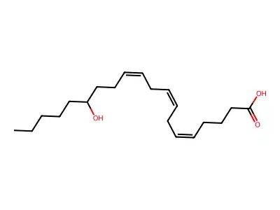 15-Hydroxyicosa-5,8,11-trienoic acid structure