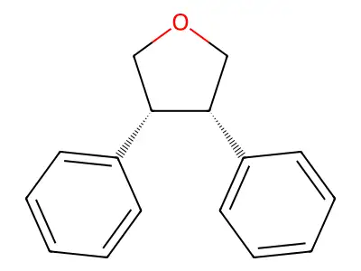 Tetrahydro-3,4-diphenylfuran structure