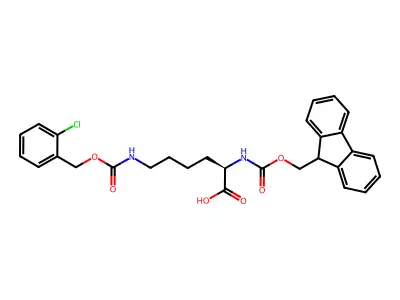 Fmoc-Lys(2-Cl-Z)-OH structure