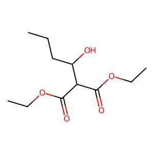 Diethyl 2-(1-hydroxybutyl)propanedioate structure