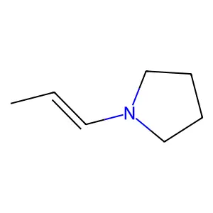1-Propenyl-pyrrolidine structure