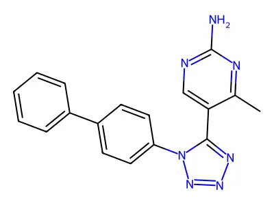 5-(1-Biphenyl-4-yl-1h-tetrazol-5-yl)-4-methylpyrimidin-2-ylamine structure