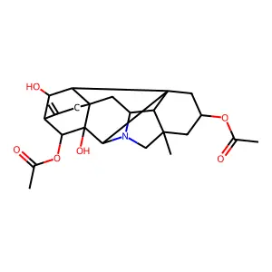 11,14-Dihydroxyhetisan-2,13-diyl diacetate structure