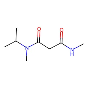 N,N'-Dimethylisopropylmalonamide structure