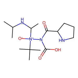 tert-butylcarboxy-prolyl-N-isopropylazaalaninamide structure