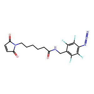 N-(4-Azido-2,3,5,6-tetrafluorobenzyl)-6-maleimidohexanamide structure