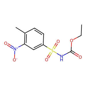 Ethyl ((4-methyl-3-nitrophenyl)sulphonyl)carbamate structure