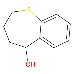 (5S)-2,3,4,5-tetrahydro-1-benzothiepin-5-ol structure
