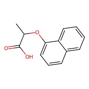 Propanoic acid, 2-(1-naphthalenyloxy)- structure