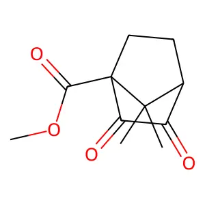 Methyl 7,7-dimethyl-2,3-dioxobicyclo[2.2.1]heptane-1-carboxylate structure