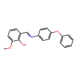 2-methoxy-6-{(E)-[(4-phenoxyphenyl)imino]methyl}phenol structure