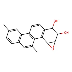 1,2-Dihydro-5,9-dimethyl-3,4-epoxy-1,2,3,4-tetrahydrochrysene structure