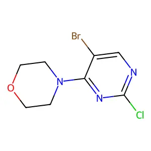 5-Bromo-2-chloro-4-morpholinopyrimidine structure