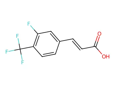 3-[3-fluoro-4-(trifluoromethyl)phenyl]prop-2-enoic Acid structure