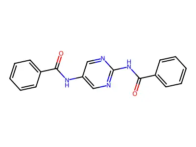 benzamide, N,N'-2,5-pyrimidinediylbis- structure