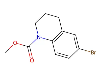 methyl 6-bromo-3,4-dihydroquinoline-1(2H)-carboxylate structure