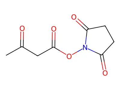 N-Hydroxysuccinimidyl acetoacetate structure