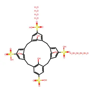 4-Sulfonic calix[4]arene hydrate 95% structure