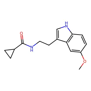 N-(2-(5-methoxy-1H-indol-3-yl)ethyl)cyclopropanecarboxamide structure