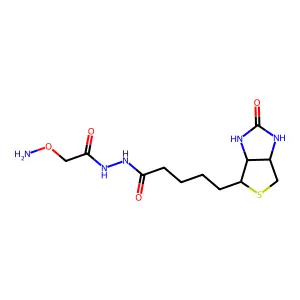 O-(Biotinylcarbazoylmethyl)hydroxylamine structure