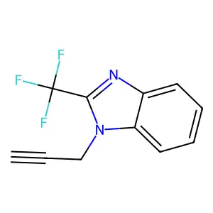 1-(2-Propyn-1-yl)-2-(trifluoromethyl)-1H-benzimidazole structure
