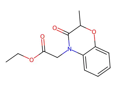 ethyl 2-(2-methyl-3-oxo-2,3-dihydro-4H-1,4-benzoxazin-4-yl)acetate structure