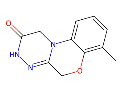 (1,2,4)Triazino(3,4-c)(1,4)benzoxazin-2(1H)-one, 3,5-dihydro-7-methyl- structure