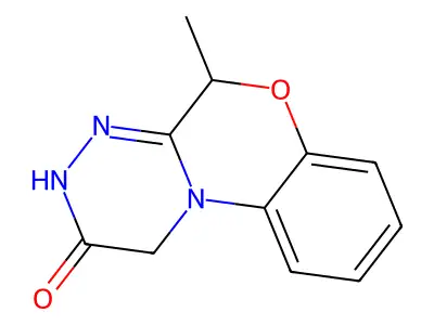 (1,2,4)Triazino(3,4-c)(1,4)benzoxazin-2(1H)-one, 3,5-dihydro-5-methyl- structure