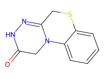 (1,2,4)Triazino(3,4-c)(1,4)benzothiazin-2(1H)-one, 3,5-dihydro- structure